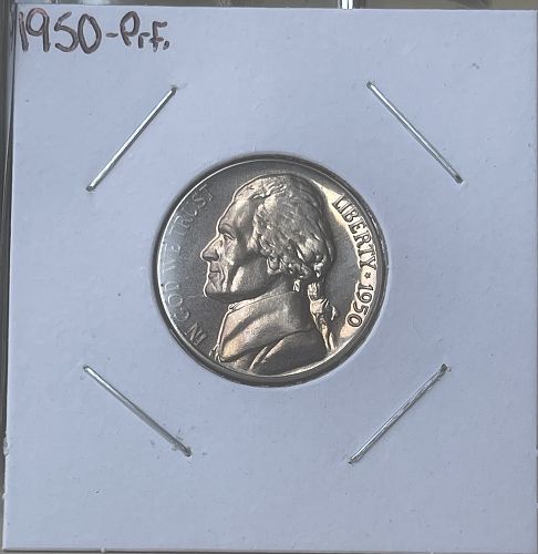 1950-P Jefferson Proof Nickel