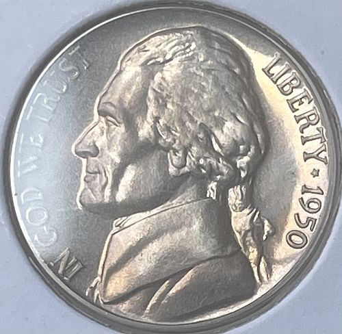 1950-P Jefferson Proof Nickel
