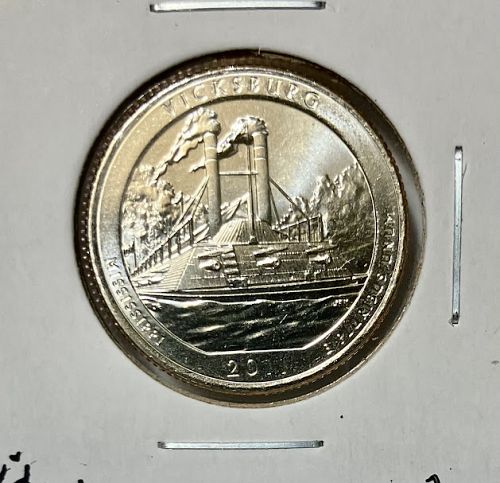 2011 D Vicksburg ATB quarter from mint set