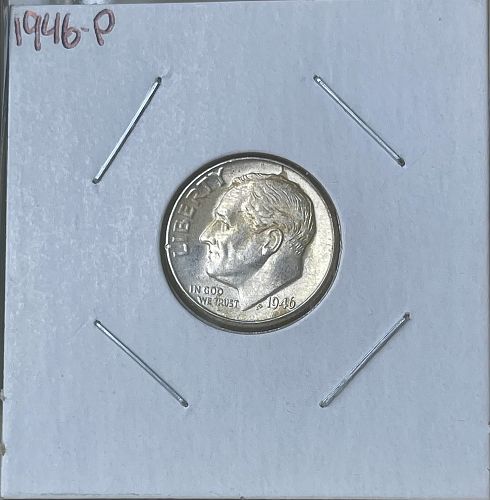 1946-P Roosevelt Silver Dime