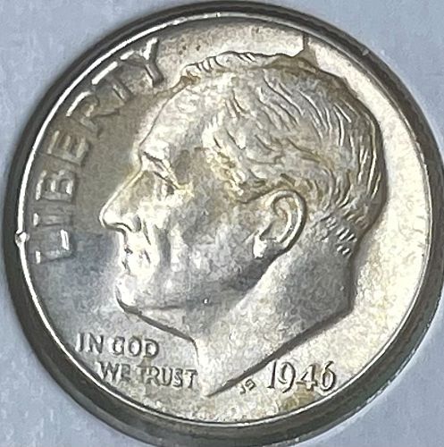 1946-P Roosevelt Silver Dime