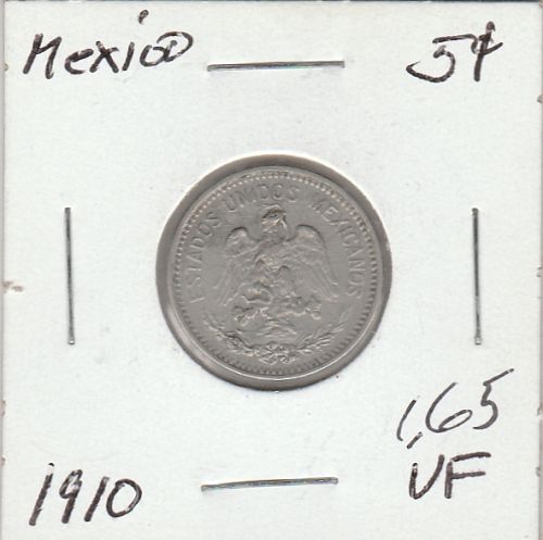 1910     MEXICO  5  CENT