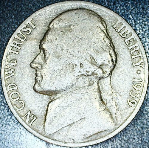 1939 S Jefferson Nickel