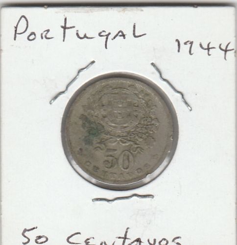1944     PORTUGAL  50 CENT