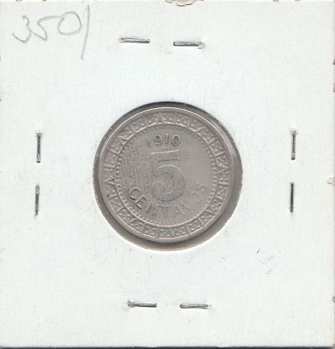 1910     MEXICO  5  CENT