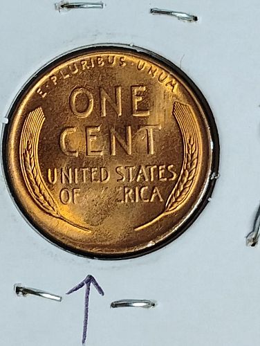 1944 LINCOLN WHEAT CENT MS-66, RED STRUCK THROUGH REVERSE & DOUBLING ON MOTTO OBVERSE