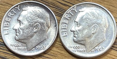 1963 for $3.50 add optional 1963D for $2.75 more lot 63P see description details