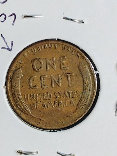 1944-D LINCOLN WHEAT CENT F-15 OBVERSE & REVERSE LAMINATION ERROR COIN