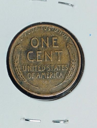 1944 D/S NORTHEAST RPM VF-35 LINCOLN WHEAT CENT WITH SLIGHT LAMINATION ON DATE