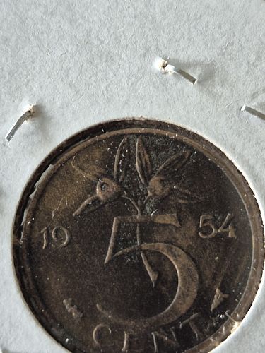 1954 Netherlands 5 Cents