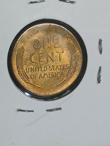 1945 LINCOLN WHEAT CENT MS-65, BN BROADSTRUCK ERROR COIN