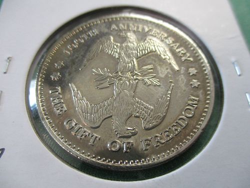Statue of Liberty Centennial Medal.  Item: EX Statue of Liberty.