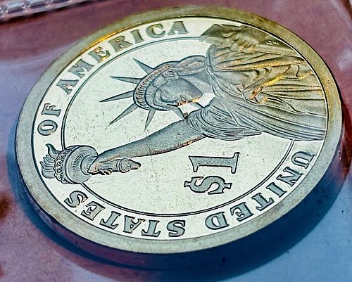 Gorgeous 2008-S proof Andrew Jackson Presidential dollar