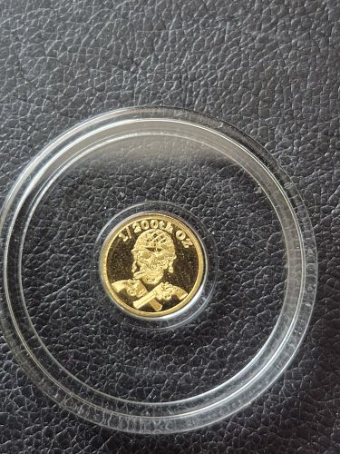 2024 1/200 oz .999 FINE GOLD "TACTICAL SKELETON SOLDIER" ROUND
