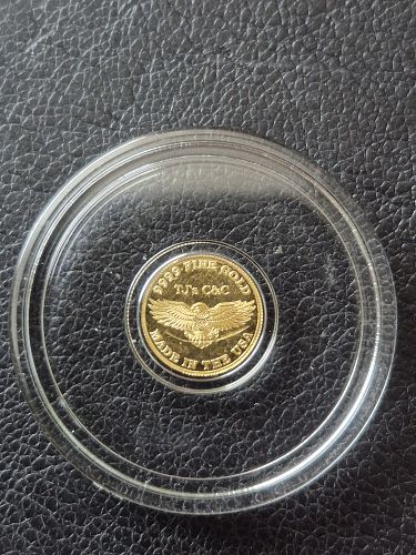 2024 1/200 oz .999 FINE GOLD "TACTICAL SKELETON SOLDIER" ROUND
