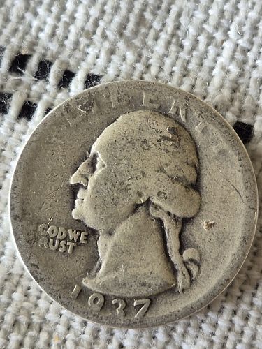 1937 P Washington Quarter