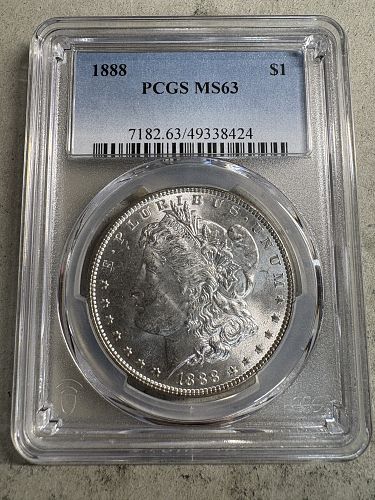 1888 Morgan Silver Dollar PCGS MS63
