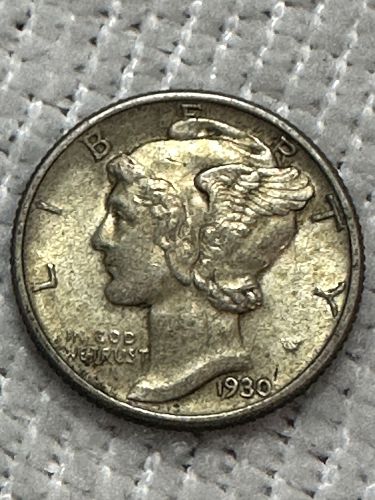 1930 P Mercury Dime   VM