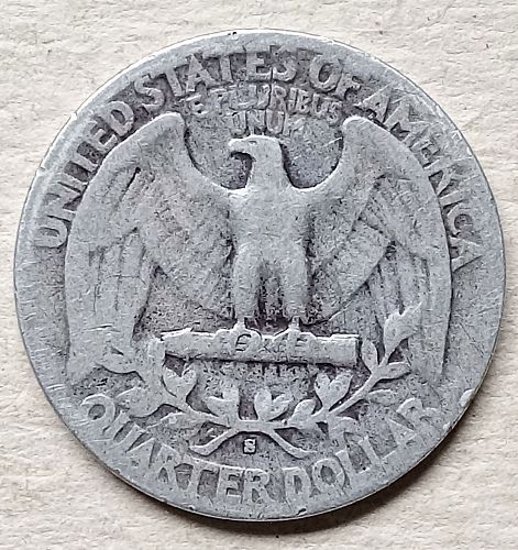 1943 S Washington Quarter • .900 Silver • Avg Circulated  *wq433
