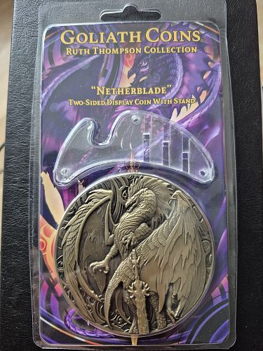 2025 NETHERBLADE BY RUTH THOMPSON GOLD PLATED ANTIQUED MEDAL
