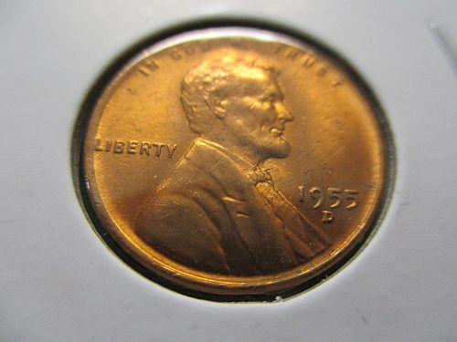 1955-D  Lincoln Cent.  Item: 1 L55D-05.