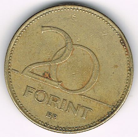 20 Forint, Hungary, 1995