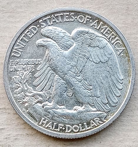 1942 S Walking Liberty Half Dollar • .900 Silver • Light Toning • AU  *wl421