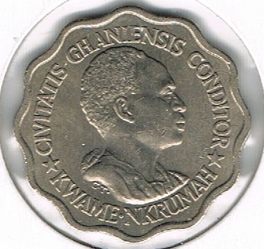 5 Pesewas, Ghana, 1965