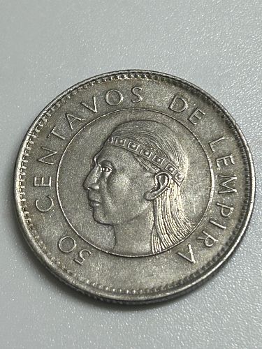 1996 Hundaras 50 Centavos, AU-58,   Coin-005