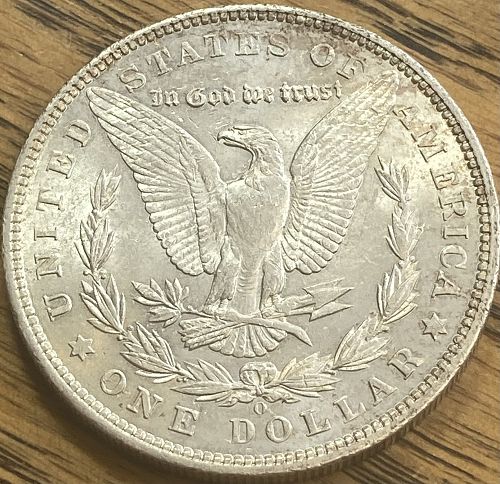 1904O Morgan dollar in ALMOST UNCIRCULATED condition