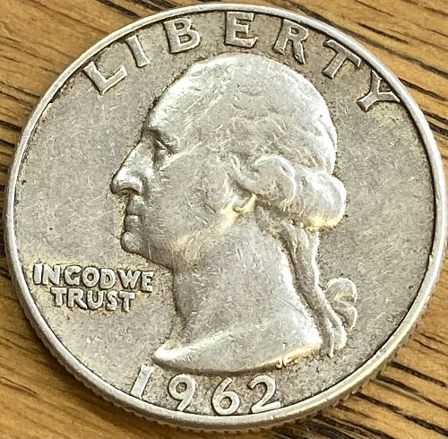 1962 Washington quarter in VERY FINE condition