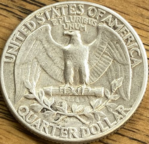 1962 Washington quarter in EXTREMELY FINE condition