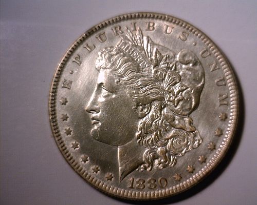 1880   SILVER  MORGAN  DOLLAR  CIRCULATED   NICE LOOKING COIN!!!