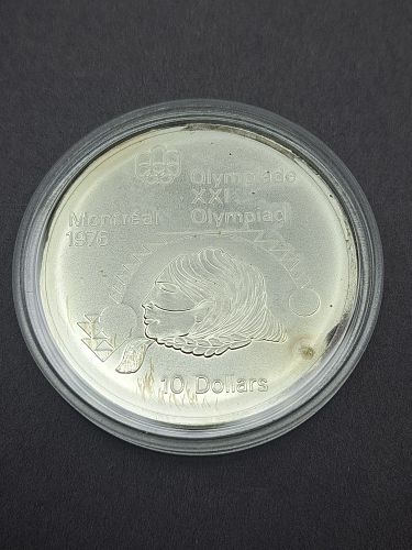 1976 Montreal Olympics $10 Shotput coin
