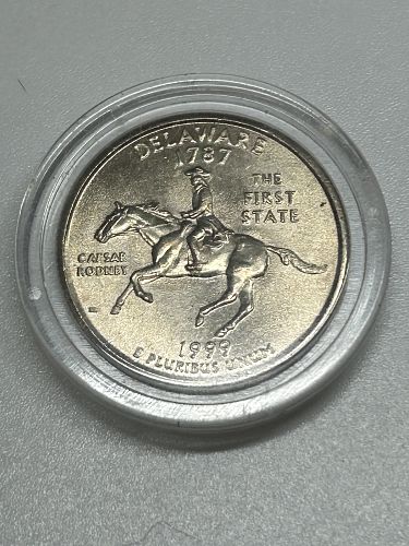 1999 P. Delaware State Quarter,   MS-65,    Coin-034