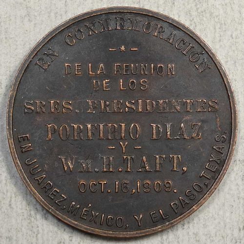HK-388, 1909 Taft/Diaz Meeting at El Paso, Spanish Version, Scarce       0706-01