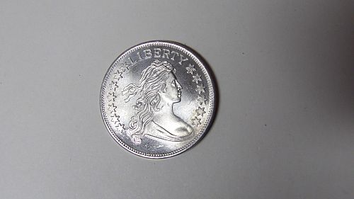 Draped Bust Dollar Design 1 oz .999 Fine Silver Round