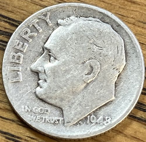 1948 Roosevelt dime in GOOD condition