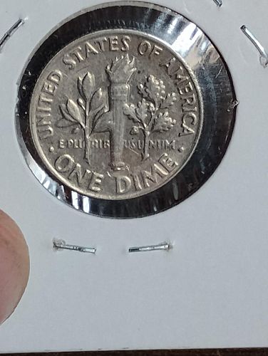 198? ROOSEVELT DIME VF-35 PARTIAL CLAD LAYER MISSING ERROR COIN