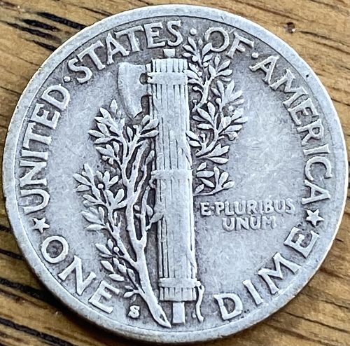 1941S mercury dime in VERY FINE condition