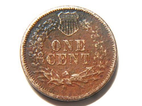 1860 *Pointed Bust* Copper Nickel Indian Head Cent