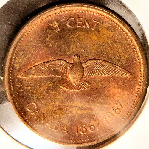 Canada, 1867-1967 Memorial One Cent