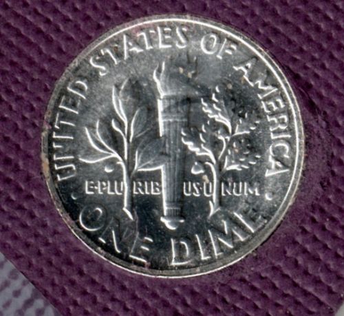1959p BU Roosevelt Dime - #08-001
