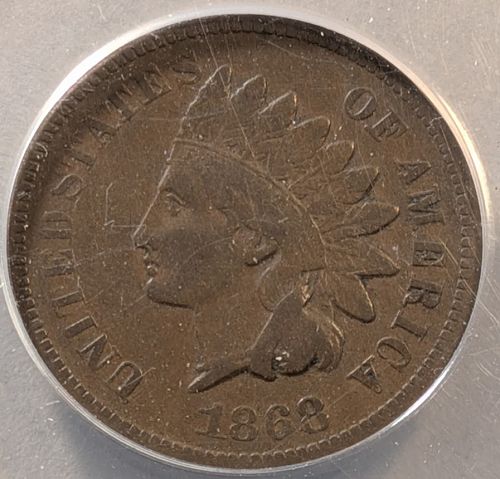 1868 Indian Head Cent