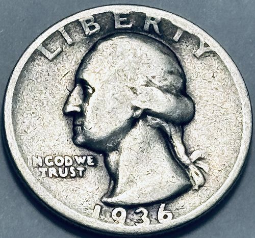 1936 D Washington Quarters