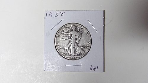 1938-P Walking Liberty Silver Half Dollar Fine Philadelphia Mint