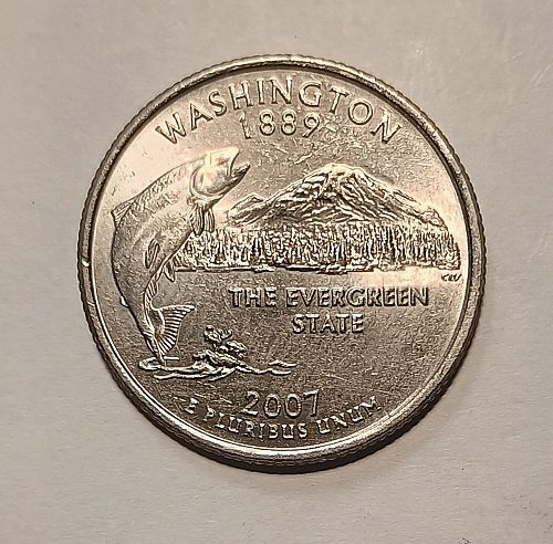 2007-P Washington State Quarter the Evergreen State Uncirculated Condition