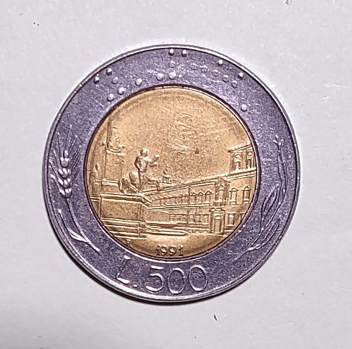 1991 R Italy 500 Lire
