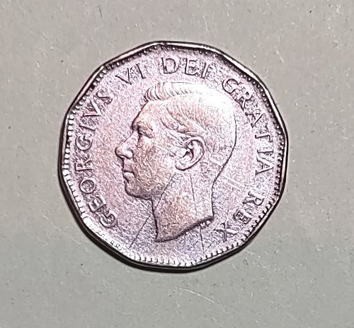 1952 Canadian nickel