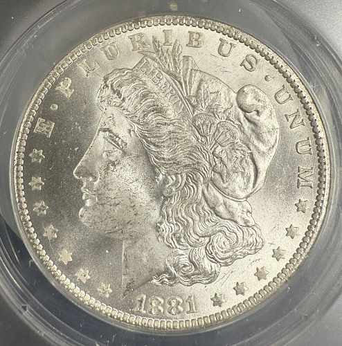 1881-CC Morgan Silver Dollar, MS64  ANACS (10390)